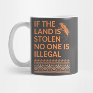 If the Land is Stolen No One is Illegal Mug